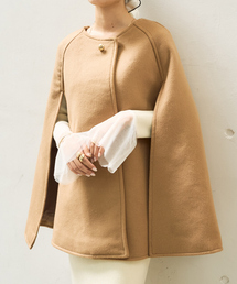 EMMA　ROUGE VIF | 【一部店舗限定】ウール混マント　ケープ(ポンチョ)