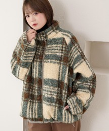 【2サイズ展開】リバーシブルナイロンボアブルゾン