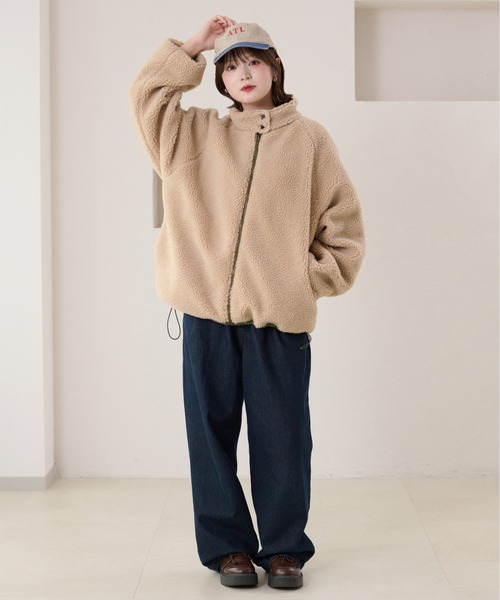 セール】【2サイズ展開】リバーシブルナイロンボアブルゾン（ブルゾン