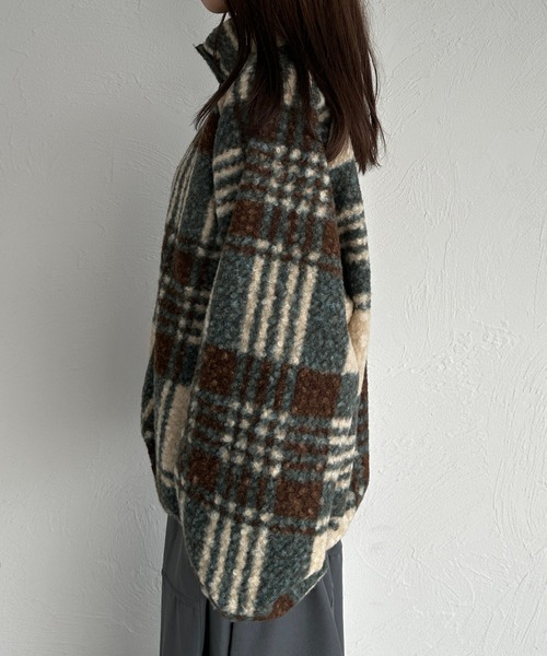 kutir（クティール）の「【2サイズ展開】リバーシブルナイロンボアブルゾン（ブルゾン・レディース・ライトグレー/アイボリー/ブラック/ブラック系その他/ライトベージュ/カーキ/ブラック系・MEDIUM/LARGE）」の18枚目の写真