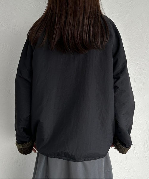 2サイズ展開】リバーシブルナイロンボアブルゾン（ブルゾン）｜kutir