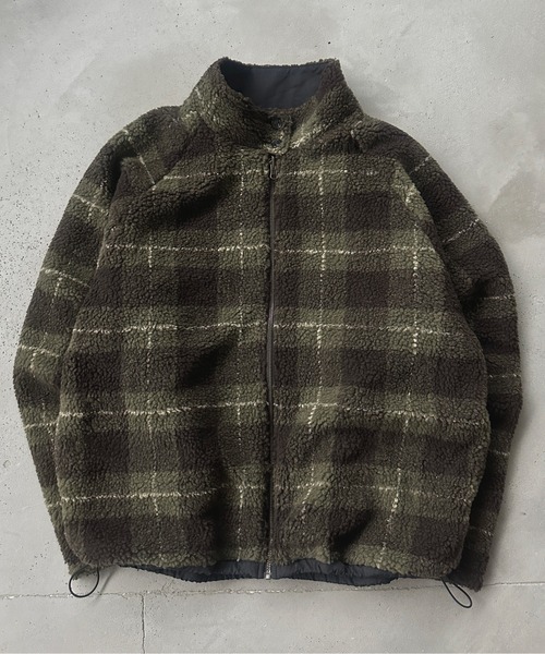 kutir（クティール）の「【2サイズ展開】リバーシブルナイロンボアブルゾン（ブルゾン・レディース・ライトグレー/アイボリー/ブラック/ブラック系その他/ライトベージュ/カーキ/ブラック系・MEDIUM/LARGE）」の10枚目の写真