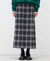 Live in comfort | リブ　イン　コンフォート　上品見えを約束する　起毛チェックスカート(スカート)