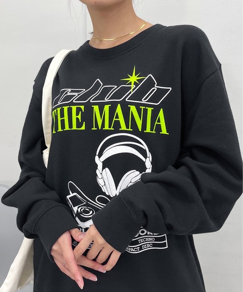 spiritoso(スピリトーゾ)の「【spiritoso】CLUB THE MANIAヘッドフォンプリント裏毛トレーナー(CP)(スウェット・レディース・ホワイト/杢グレー/ブラック・FREE)」の16枚目の写真