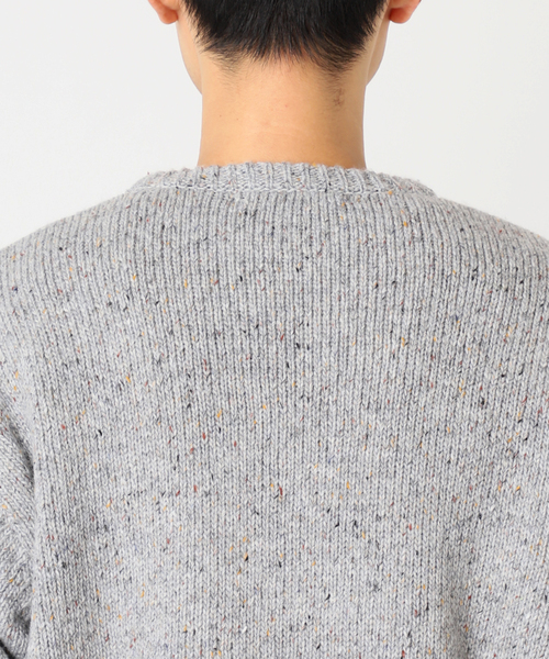 CALIFORNIA エルボーパッチ クルーネックニット