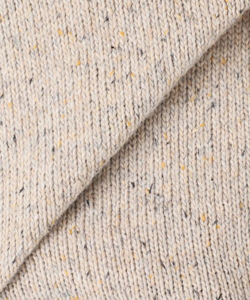 CALIFORNIA エルボーパッチ クルーネックニット