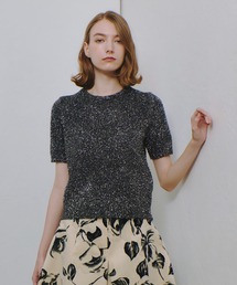 JUSGLITTY フレンチブラウスレイヤードニット　✴︎新品✴︎ ジャスグリッティー JUSGLITTY フレンチブラウスレイヤード