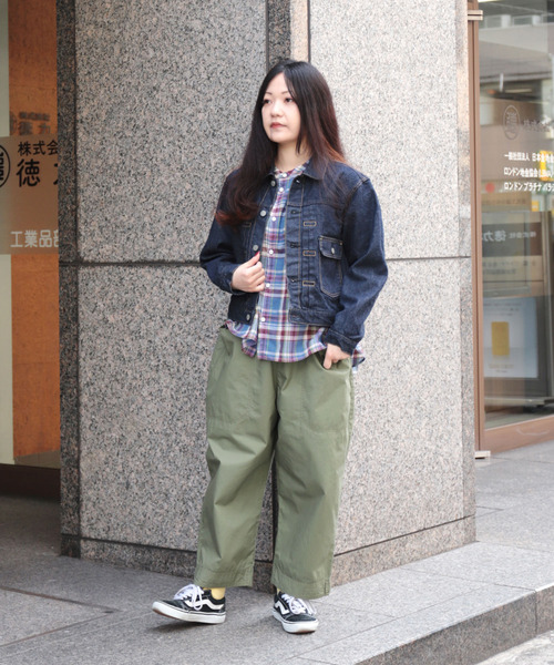 D.M.G.（ドミンゴ）の「[D.M.G / ディーエムジー] 馬布 ベルトボリュームパンツ（チノパンツ・レディース・オリーブ/ブラック・M/S）」の12枚目の写真