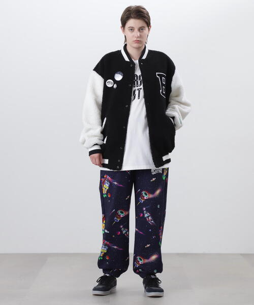 BILLIONAIRE BOYS CLUB(ビリオネア・ボーイズ・クラブ)の「BILLIONAIRE BOYS CLUB×MANASTASH/ビリオネア・ボーイズ・クラブ×マナスタッシュ BBC BOA VARSITY JACKET WITH BADG ボア バーシティジャケット ウィズ バッジ(スタジャン・メンズ・ブラウン/ブラック・M/XL/S/L)」の8枚目の写真