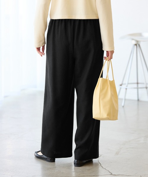 ROPE' PICNIC（ロペピクニック）の「【3サイズ展開】きれいめイージーワイドパンツ（その他パンツ・レディース・ダークブラウン/ブラック/グレー・36/40/38）」の9枚目の写真
