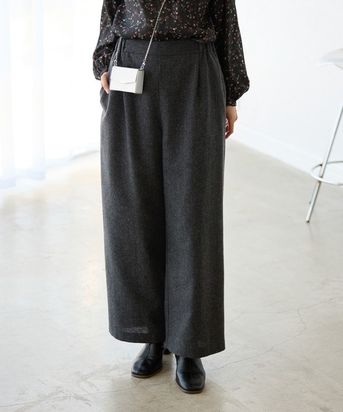 ROPE' PICNIC（ロペピクニック）の「【3サイズ展開】きれいめイージーワイドパンツ（その他パンツ・レディース・ダークブラウン/ブラック/グレー・36/40/38）」の11枚目の写真