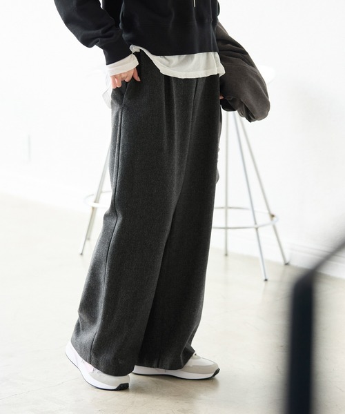 ROPE' PICNIC（ロペピクニック）の「【3サイズ展開】きれいめイージーワイドパンツ（その他パンツ・レディース・ダークブラウン/ブラック/グレー・36/40/38）」の16枚目の写真