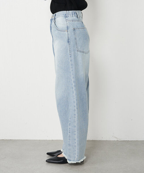 Jena espace merveilleux（ジェナ　エスパスメルヴェイユ）の「【低身長さんにも！】カーブデニムパンツ（その他パンツ・レディース・ネイビー/オフホワイト/サックスブルー・FREE）」の17枚目の写真