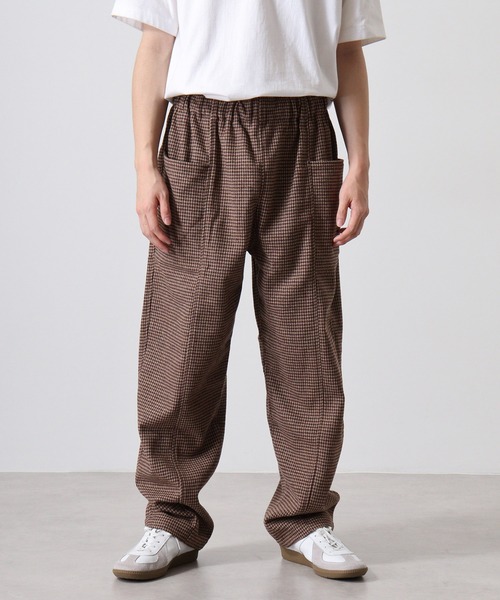 BIG MIKE(ビッグマイク)の「BIG MIKE Front Stitch Wide Easy Pants フロントステッチ ワイドイージーパンツ(その他パンツ・メンズ・グレー/ブラウン・M/L/XL)」の11枚目の写真