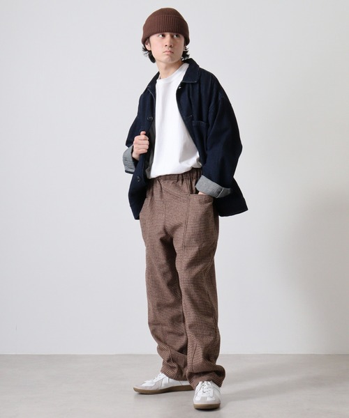 BIG MIKE(ビッグマイク)の「BIG MIKE Front Stitch Wide Easy Pants フロントステッチ ワイドイージーパンツ(その他パンツ・メンズ・グレー/ブラウン・M/L/XL)」の10枚目の写真