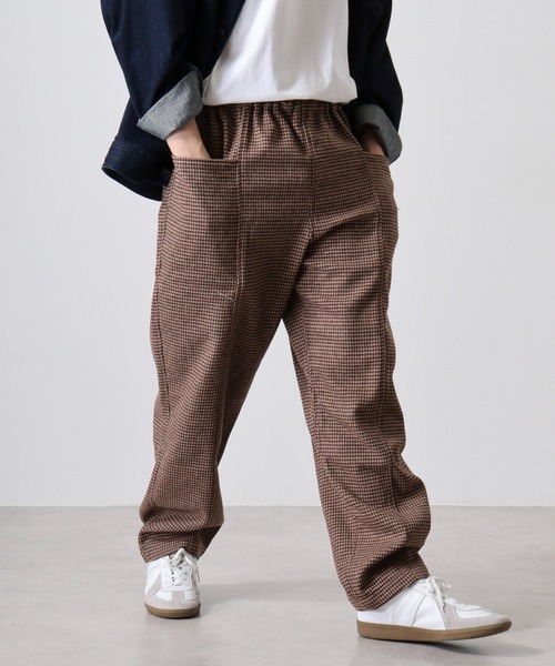 BIG MIKE(ビッグマイク)の「BIG MIKE Front Stitch Wide Easy Pants フロントステッチ ワイドイージーパンツ(その他パンツ・メンズ・グレー/ブラウン・M/L/XL)」の7枚目の写真