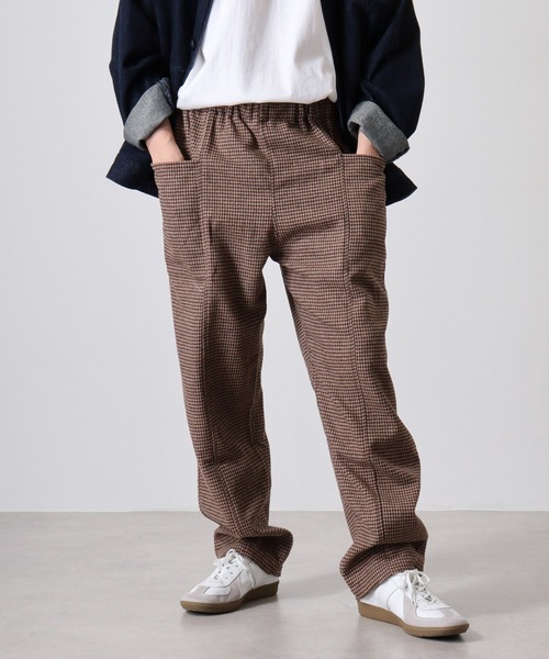 BIG MIKE(ビッグマイク)の「BIG MIKE Front Stitch Wide Easy Pants フロントステッチ ワイドイージーパンツ(その他パンツ・メンズ・グレー/ブラウン・M/L/XL)」の8枚目の写真