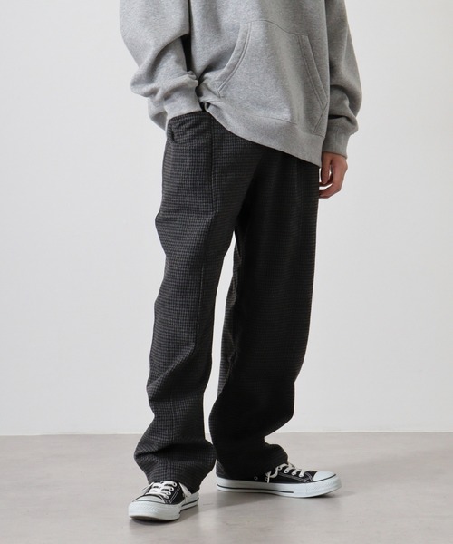 BIG MIKE(ビッグマイク)の「BIG MIKE Front Stitch Wide Easy Pants フロントステッチ ワイドイージーパンツ(その他パンツ・メンズ・グレー/ブラウン・M/L/XL)」の5枚目の写真