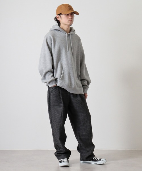 BIG MIKE(ビッグマイク)の「BIG MIKE Front Stitch Wide Easy Pants フロントステッチ ワイドイージーパンツ(その他パンツ・メンズ・グレー/ブラウン・M/L/XL)」の6枚目の写真