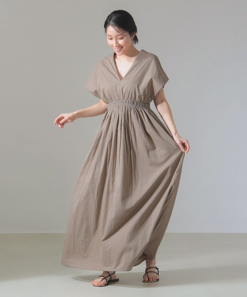 MARIHA（マリハ）の「MARIHA / 夏の光のワンピース［手洗い可］（ワンピース・レディース・ベージュ/ブラック・36S/38）」の7枚目の写真