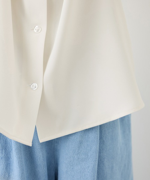 ROPE' PICNIC（ロペピクニック）の「【KIDS/キッズ】丸衿ブラウス（シャツ/ブラウス・キッズ・オフホワイト・120/110/150/140/130）」の11枚目の写真