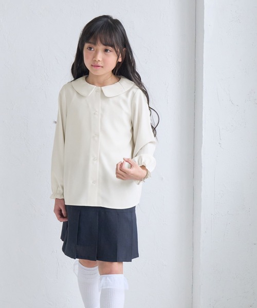 ROPE' PICNIC（ロペピクニック）の「【KIDS/キッズ】丸衿ブラウス（シャツ/ブラウス・キッズ・オフホワイト・120/110/150/140/130）」の17枚目の写真