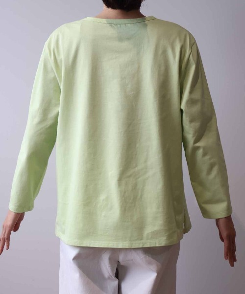 MB mint breeze(エムビーミントブリーズ)の「【L~5L 大きいサイズ】コットングラフィック7分袖Tシャツ(Tシャツ/カットソー・レディース・グリーン/オフホワイト/ネイビー・3L/LL/5L/4L/L)」の21枚目の写真