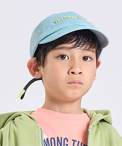 F.O.KIDS（エフオーキッズ）の「ピグメントキャップ（キャップ・キッズ・チャコール/グリーン/レッド/サックスブルー/グレー・50/54/58）」の4枚目の写真
