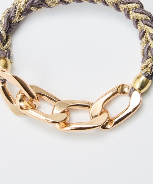 Phoebe（フィービィー）の「2wayツイストメタルヘアブレス（ヘアゴム・レディース・ネイビー/ホワイト/ピンク/グレー・FREE）」の22枚目の写真