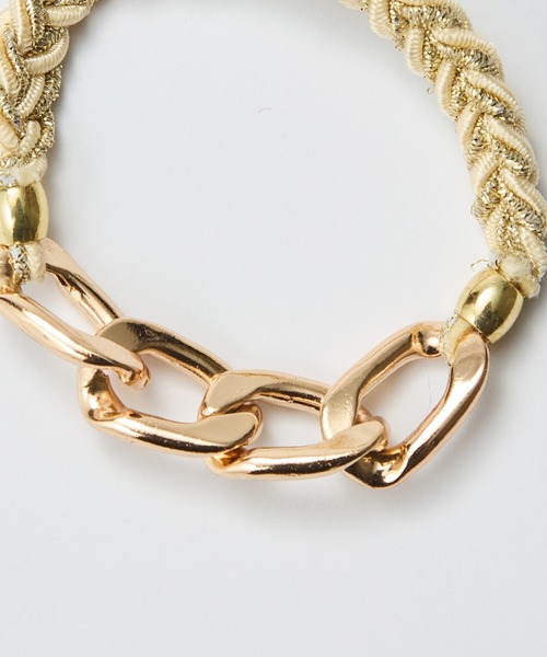 Phoebe（フィービィー）の「2wayツイストメタルヘアブレス（ヘアゴム・レディース・ネイビー/ホワイト/ピンク/グレー・FREE）」の17枚目の写真