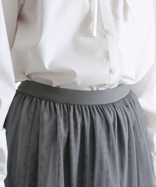 somari imagination（ソマリ イマジネーション）の「『リボンドロストチュールバルーンスカート』（スカート・レディース・ブラック/グレー・1/2）」の16枚目の写真