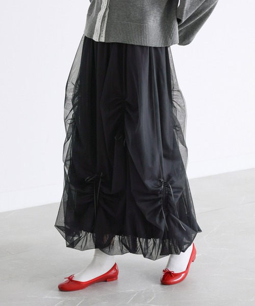 somari imagination（ソマリ イマジネーション）の「『リボンドロストチュールバルーンスカート』（スカート・レディース・ブラック/グレー・1/2）」の19枚目の写真
