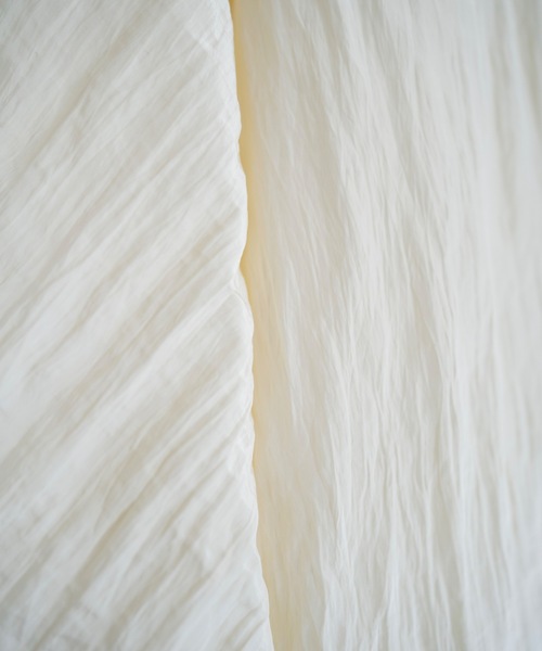 Utusiyo（ウツシヨ）の「open collar shirt 洸（シャツ/ブラウス・メンズ・アイボリー/ブラック・FREE）」の7枚目の写真