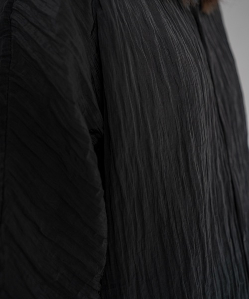 Utusiyo（ウツシヨ）の「open collar shirt 洸（シャツ/ブラウス・メンズ・アイボリー/ブラック・FREE）」の12枚目の写真