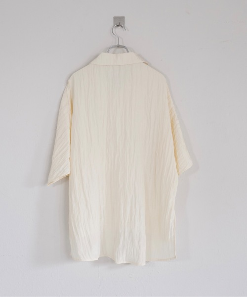 Utusiyo（ウツシヨ）の「open collar shirt 洸（シャツ/ブラウス・メンズ・アイボリー/ブラック・FREE）」の4枚目の写真