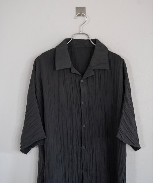 Utusiyo（ウツシヨ）の「open collar shirt 洸（シャツ/ブラウス・メンズ・アイボリー/ブラック・FREE）」の10枚目の写真