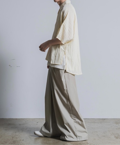 Utusiyo（ウツシヨ）の「open collar shirt 洸（シャツ/ブラウス・メンズ・アイボリー/ブラック・FREE）」の20枚目の写真