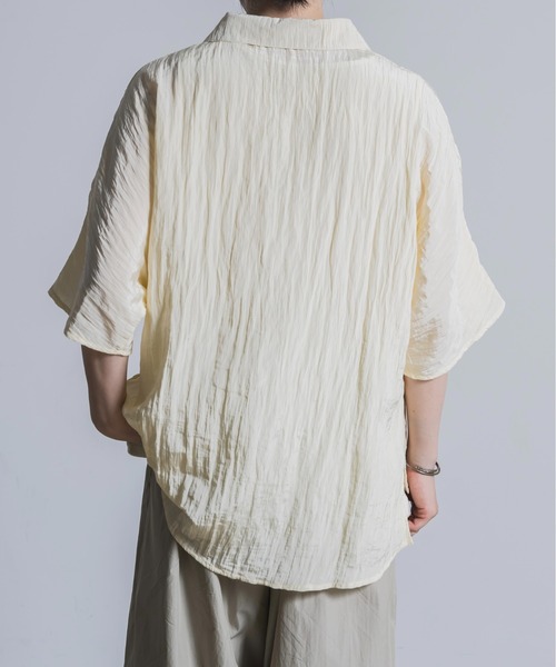 Utusiyo（ウツシヨ）の「open collar shirt 洸（シャツ/ブラウス・メンズ・アイボリー/ブラック・FREE）」の18枚目の写真