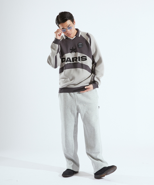 PARIS SAINT-GERMAIN(パリサンジェルマン)の「【Paris Saint-Germain / パリ・サン=ジェルマン】 JP DOUBLE KNEE PANTS(スウェットパンツ・メンズ・ライトグレー/ブラック・SMALL/MEDIUM/LARGE)」の5枚目の写真