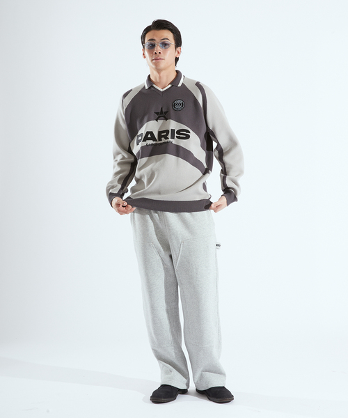 PARIS SAINT-GERMAIN(パリサンジェルマン)の「【Paris Saint-Germain / パリ・サン=ジェルマン】 JP DOUBLE KNEE PANTS(スウェットパンツ・メンズ・ライトグレー/ブラック・SMALL/MEDIUM/LARGE)」の3枚目の写真