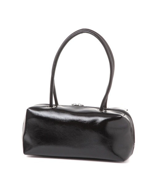 LAKOLE（ラコレ）の「エナメルスクエアボストンバッグ / 283535（ボストンバッグ・レディース・オフホワイト/ブラウン/ブラック・FREE）」の4枚目の写真