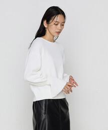 COMME CA | コットンポリエステル フレアスリーブニット(ニット/セーター)