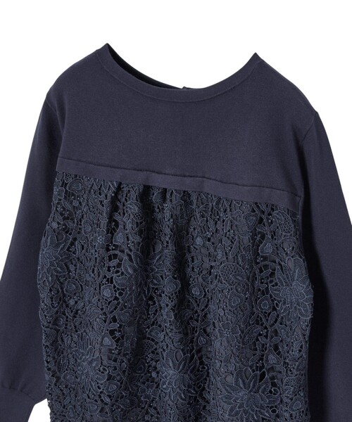 ANAYI（アナイ）の「バックレース2WAY カーディガン（カーディガン/ボレロ・レディース・ネイビー/オフホワイト・38/36）」の17枚目の写真