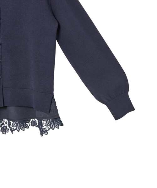 ANAYI（アナイ）の「バックレース2WAY カーディガン（カーディガン/ボレロ・レディース・ネイビー/オフホワイト・38/36）」の18枚目の写真