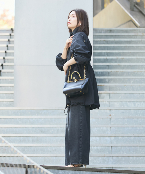 Mackintosh(マッキントッシュ)の「《別注》【MACKINTOSH】RAINTEC SKYE STAND COLLAR MID:コート(その他アウター・レディース・ブラック/ベージュ・4/6/8)」の4枚目の写真