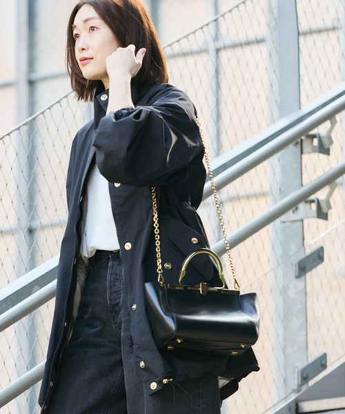 Mackintosh(マッキントッシュ)の「《別注》【MACKINTOSH】RAINTEC SKYE STAND COLLAR MID:コート(その他アウター・レディース・ブラック/ベージュ・4/6/8)」の7枚目の写真