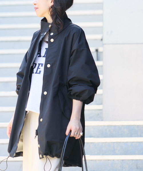Mackintosh(マッキントッシュ)の「《別注》【MACKINTOSH】RAINTEC SKYE STAND COLLAR MID:コート(その他アウター・レディース・ブラック/ベージュ・4/6/8)」の13枚目の写真