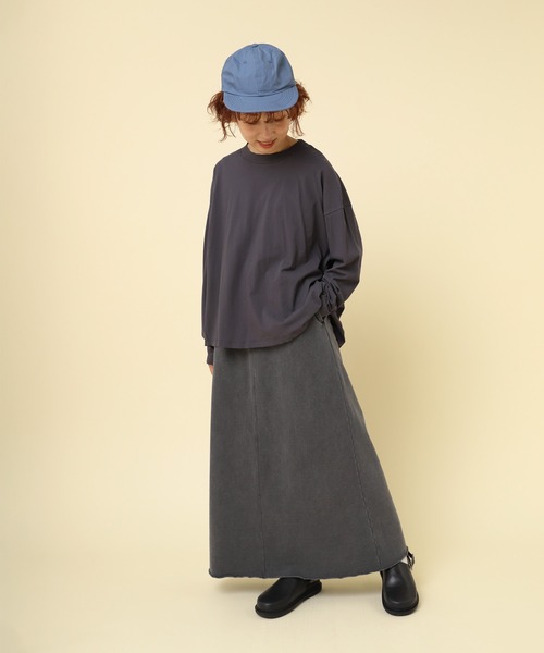 RNA-N(アールエヌエーエヌ)の「M2404 40/強燃ギャザープルオーバー(Tシャツ/カットソー・レディース・ホワイト/ブラック/チャコールグレー・FREE)」の21枚目の写真