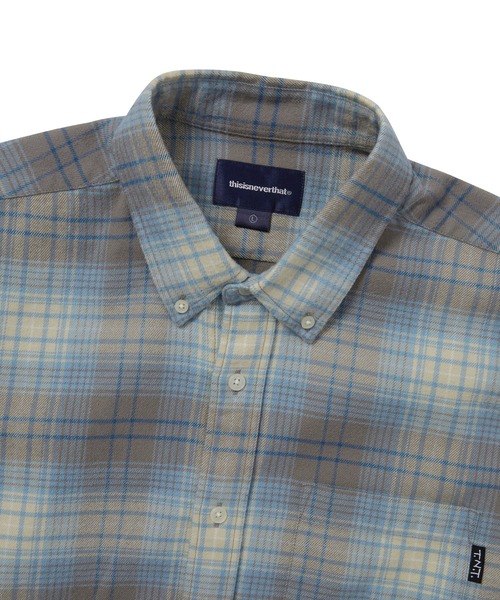 thisisneverthat(ディスイズネバーザット)の「Flannel Check Shirt(シャツ/ブラウス・メンズ・グレー/ブルー/ブラウン・XL/L/M/S)」の4枚目の写真