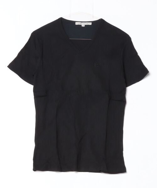 INNOCENT(イノセント)の「『Growth by Grail』ワンポイント針抜きVネックT(Tシャツ/カットソー・メンズ・ブラック/グレー/ホワイト・LARGE/X-LARGE/MEDIUM)」の14枚目の写真